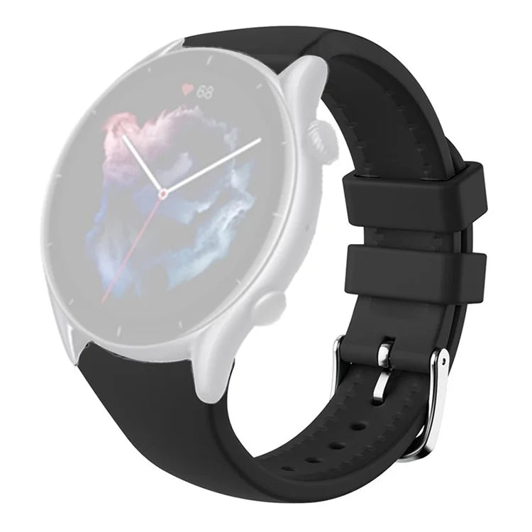 For Huami Amazfti GTR 4 / GTR 3 / GTR 3 Pro / Huawei Watch GT 3 42mm 46mm Watch Strap 22mm Silicone Bands Replacement