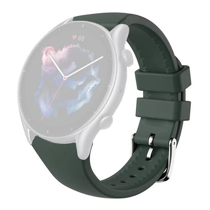 For Huami Amazfti GTR 4 / GTR 3 / GTR 3 Pro / Huawei Watch GT 3 42mm 46mm Watch Strap 22mm Silicone Bands Replacementish Green