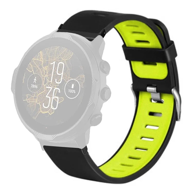 For Suunto Spartan Sport Wrist HR Baro / Suunto 7 Watch Bands Dual Color Silicone Straps