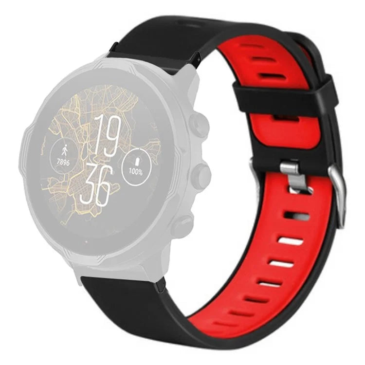 For Suunto Spartan Sport Wrist HR Baro / Suunto 7 Watch Bands Dual Color Silicone Straps