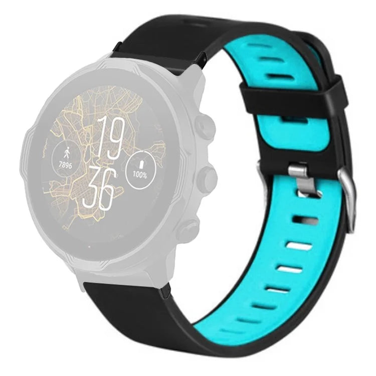 For Suunto Spartan Sport Wrist HR Baro / Suunto 7 Watch Bands Dual Color Silicone Straps