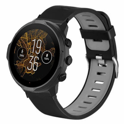 For Suunto Spartan Sport Wrist HR Baro / Suunto 7 Watch Bands Dual Color Silicone Straps