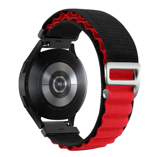 For Huawei / Samsung / Huami Amazfit GTS 4 / 3 / 2 / 1 / mini Watch Band Universal 20mm Nylon Wrist Strap+Red