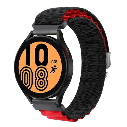 For Huawei / Samsung / Huami Amazfit GTS 4 / 3 / 2 / 1 / mini Watch Band Universal 20mm Nylon Wrist Strap+Red