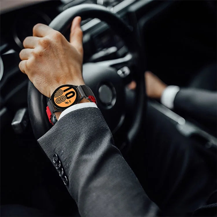 For Huawei / Samsung / Huami Amazfit GTS 4 / 3 / 2 / 1 / mini Watch Band Universal 20mm Nylon Wrist Strap+Red