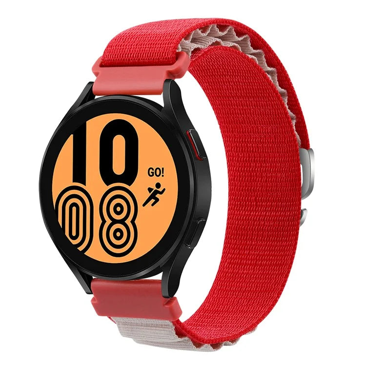 For Huawei / Samsung / Huami Amazfit GTS 4 / 3 / 2 / 1 / mini Watch Band Universal 20mm Nylon Wrist Strap+White
