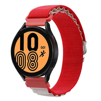 For Huawei / Samsung / Huami Amazfit GTS 4 / 3 / 2 / 1 / mini Watch Band Universal 20mm Nylon Wrist Strap+White