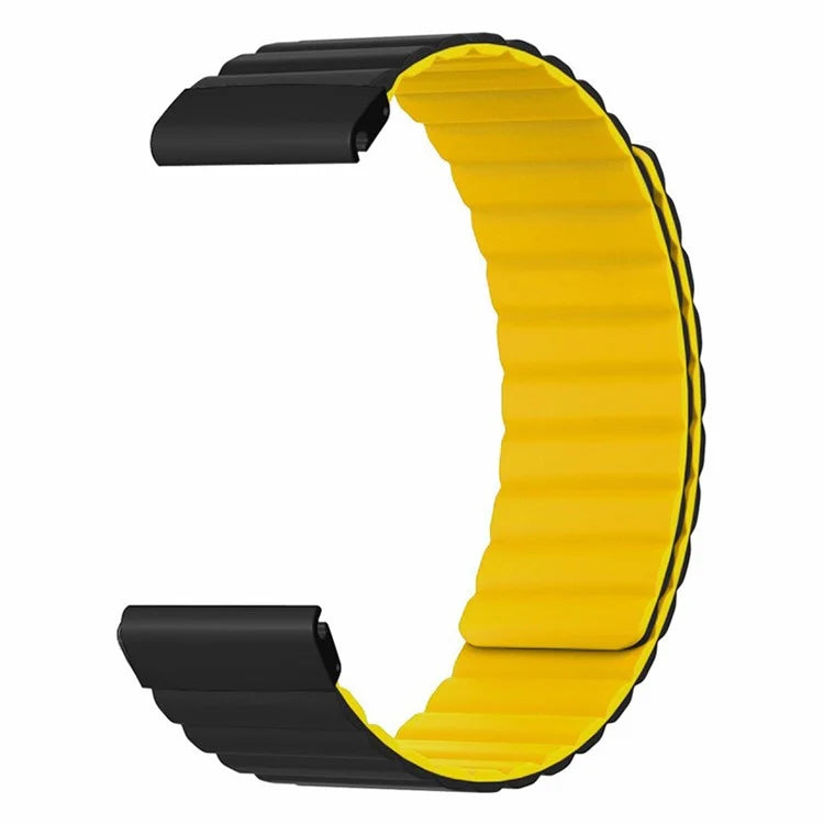 For Coros Vertix 2 / Garmin Fenix 7X / 6X / 5X Silicone Watch Band Magnetic Strap Replacement with 26mm PC Connector