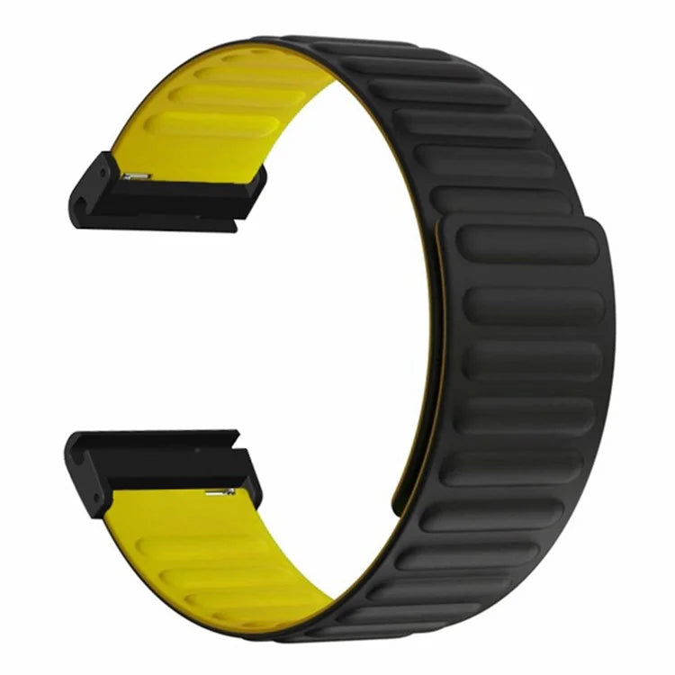 For Coros Vertix 2 / Garmin Fenix 7X / 6X / 5X Silicone Watch Band Magnetic Strap Replacement with 26mm PC Connector