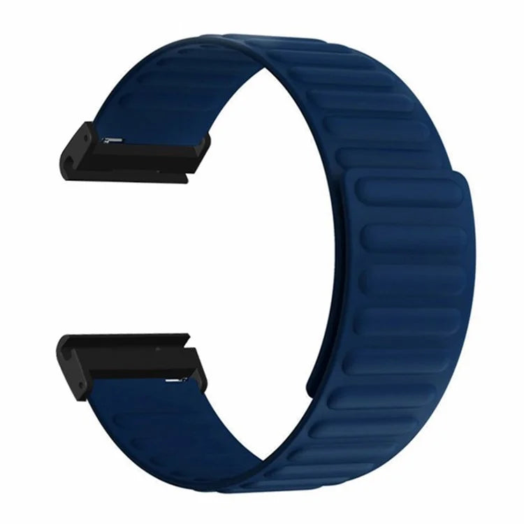 For Coros Vertix 2 / Garmin Fenix 7X / 6X / 5X Silicone Watch Band Magnetic Strap Replacement with 26mm PC Connector