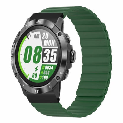 For Coros Vertix 2 / Garmin Fenix 7X / 6X / 5X Silicone Watch Band Magnetic Strap Replacement with 26mm PC Connector