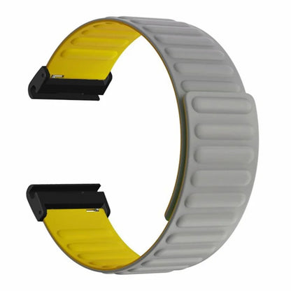 For Coros Vertix 2 / Garmin Fenix 7X / 6X / 5X Silicone Watch Band Magnetic Strap Replacement with 26mm PC Connector