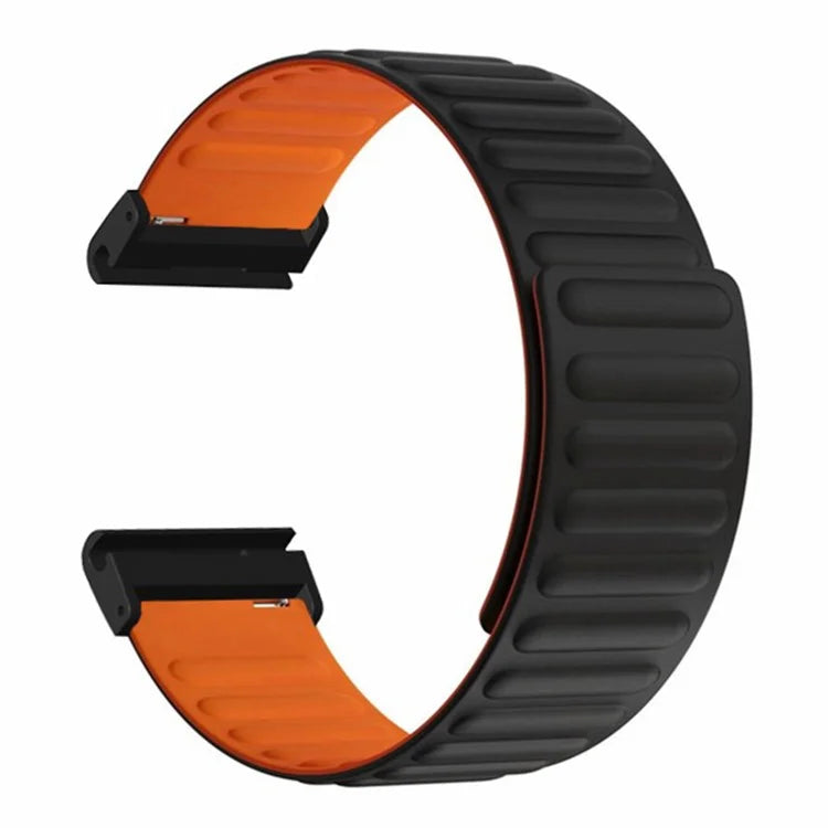 For Coros Vertix 2 / Garmin Fenix 7X / 6X / 5X Silicone Watch Band Magnetic Strap Replacement with 26mm PC Connector