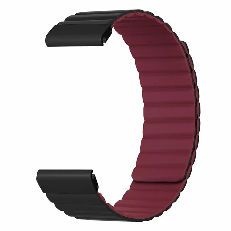 For Coros Vertix 2 / Garmin Fenix 7X / 6X / 5X Silicone Watch Band Magnetic Strap Replacement with 26mm PC Connector