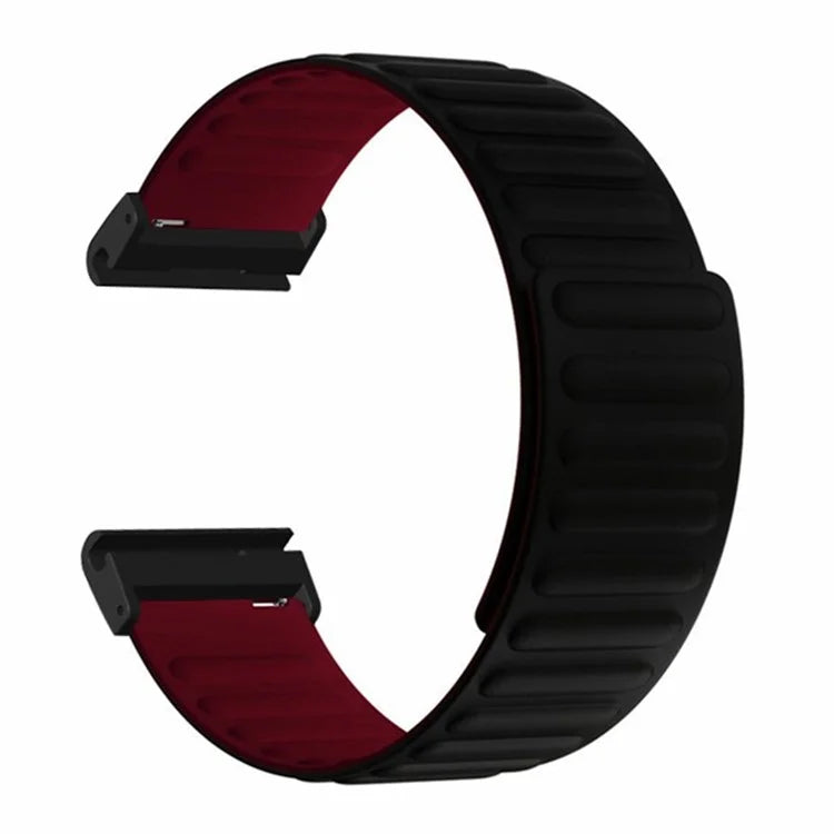 For Coros Vertix 2 / Garmin Fenix 7X / 6X / 5X Silicone Watch Band Magnetic Strap Replacement with 26mm PC Connector