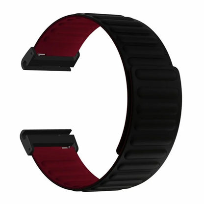 For Coros Vertix 2 / Garmin Fenix 7X / 6X / 5X Silicone Watch Band Magnetic Strap Replacement with 26mm PC Connector