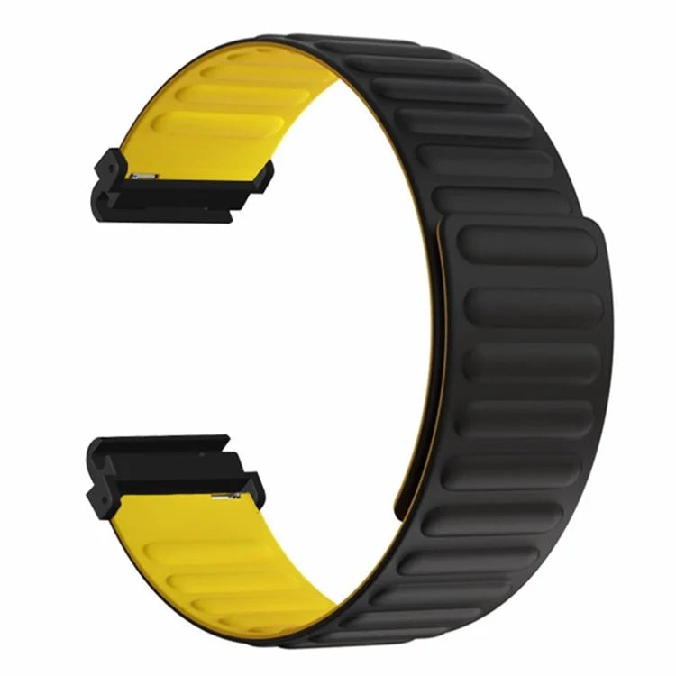 For Huami Amazfit Falcon / Garmin Fenix 7 / 6 / 5 Magnetic Watch Band Silicone Replacement Strap with 22mm PC Connector
