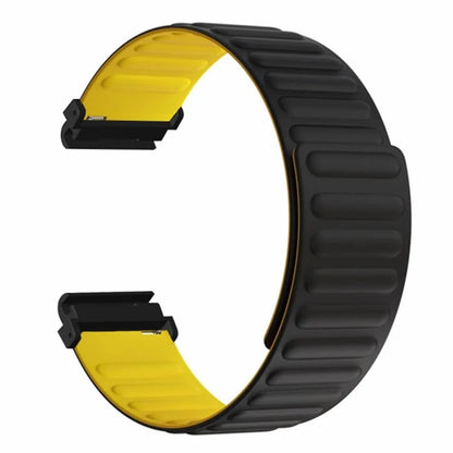 For Huami Amazfit Falcon / Garmin Fenix 7 / 6 / 5 Magnetic Watch Band Silicone Replacement Strap with 22mm PC Connector