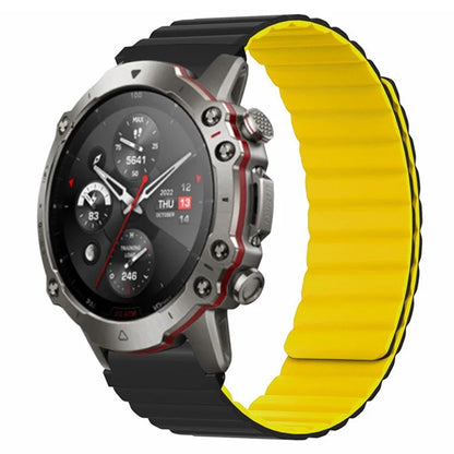 For Huami Amazfit Falcon / Garmin Fenix 7 / 6 / 5 Magnetic Watch Band Silicone Replacement Strap with 22mm PC Connector