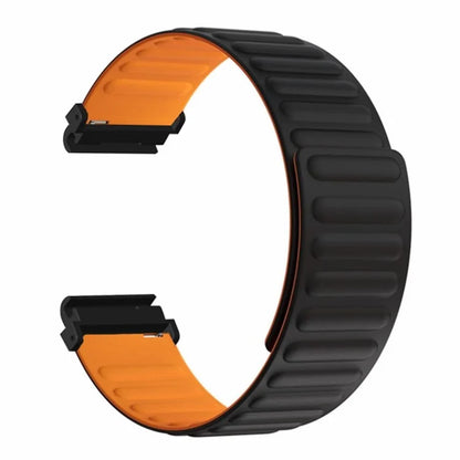 For Huami Amazfit Falcon / Garmin Fenix 7 / 6 / 5 Magnetic Watch Band Silicone Replacement Strap with 22mm PC Connector