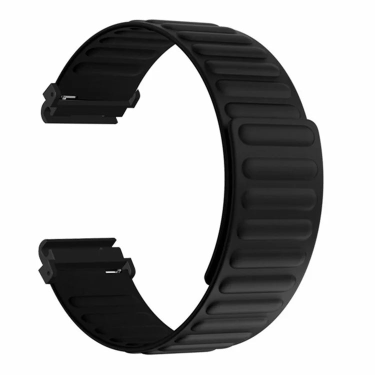 For Huami Amazfit Falcon / Garmin Fenix 7 / 6 / 5 Magnetic Watch Band Silicone Replacement Strap with 22mm PC Connector