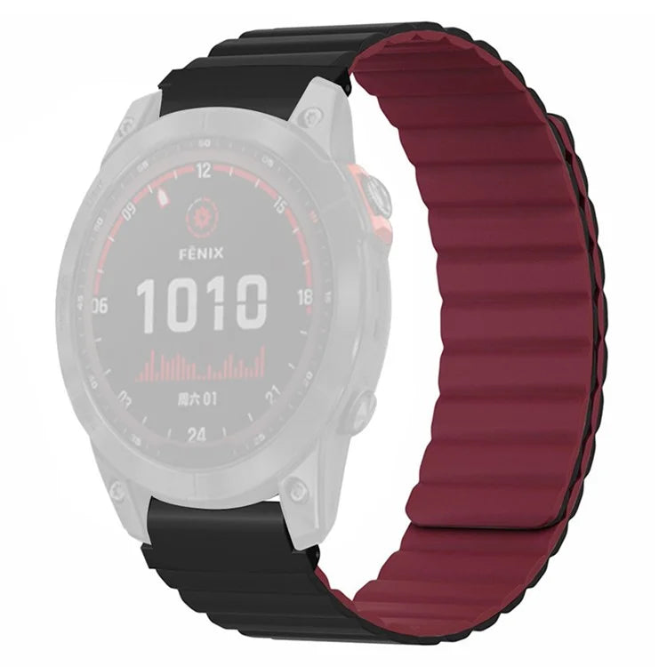 For Garmin Fenix 7S / 6S / 5S Watch Band Replacement Magnetic Silicone Strap with 20mm PC Connector