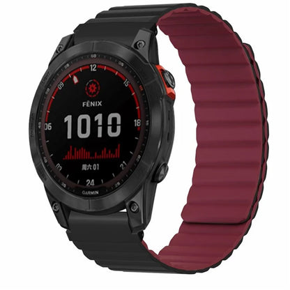 For Garmin Fenix 7S / 6S / 5S Watch Band Replacement Magnetic Silicone Strap with 20mm PC Connector