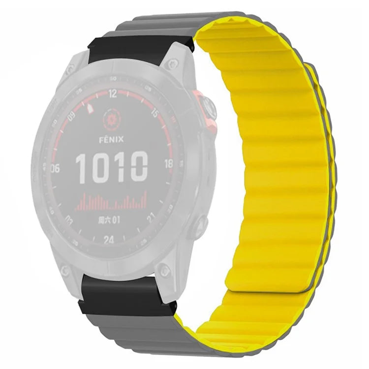 For Garmin Fenix 7S / 6S / 5S Watch Band Replacement Magnetic Silicone Strap with 20mm PC Connector