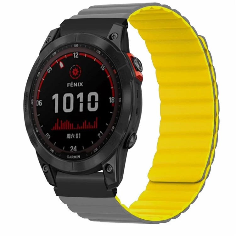 For Garmin Fenix 7S / 6S / 5S Watch Band Replacement Magnetic Silicone Strap with 20mm PC Connector
