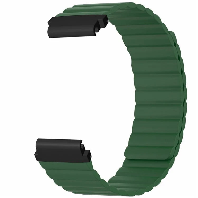 For Garmin Fenix 7S / 6S / 5S Watch Band Replacement Magnetic Silicone Strap with 20mm PC Connector