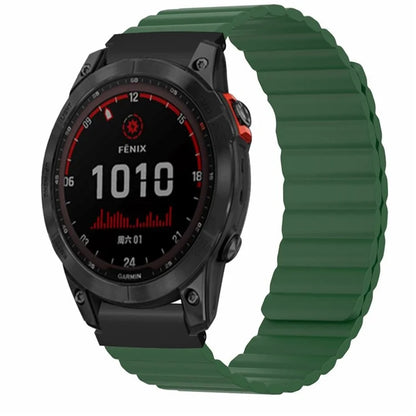 For Garmin Fenix 7S / 6S / 5S Watch Band Replacement Magnetic Silicone Strap with 20mm PC Connector