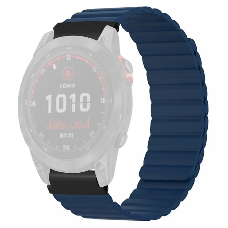 For Garmin Fenix 7S / 6S / 5S Watch Band Replacement Magnetic Silicone Strap with 20mm PC Connector