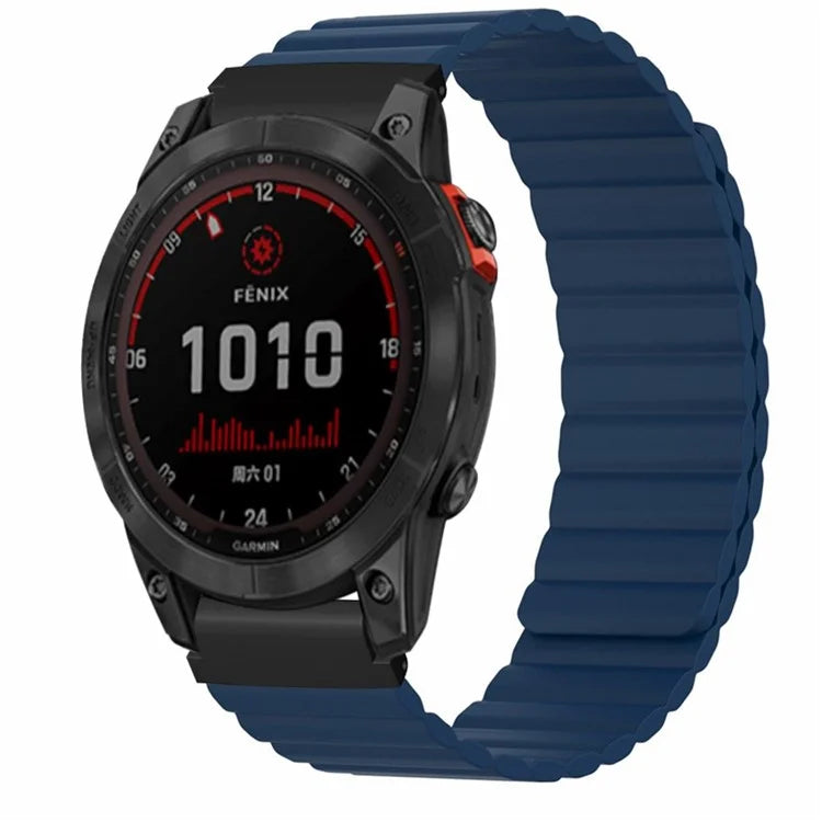 For Garmin Fenix 7S / 6S / 5S Watch Band Replacement Magnetic Silicone Strap with 20mm PC Connector