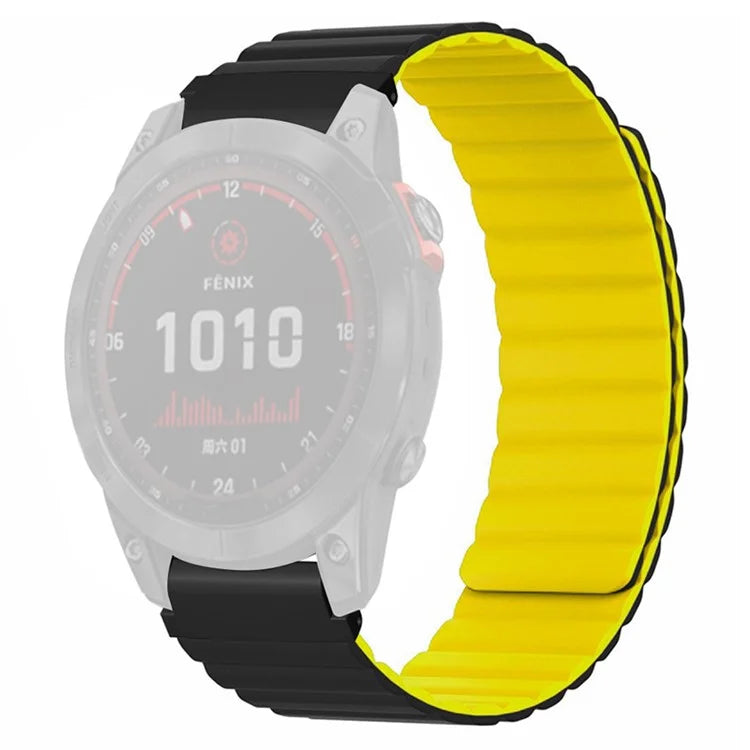 For Garmin Fenix 7S / 6S / 5S Watch Band Replacement Magnetic Silicone Strap with 20mm PC Connector