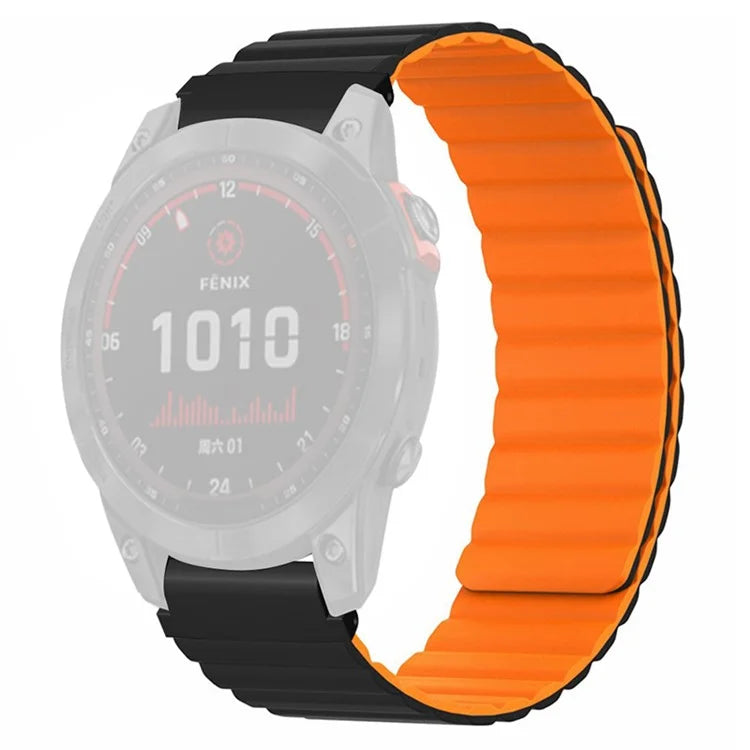 For Garmin Fenix 7S / 6S / 5S Watch Band Replacement Magnetic Silicone Strap with 20mm PC Connector