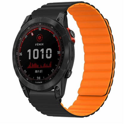 For Garmin Fenix 7S / 6S / 5S Watch Band Replacement Magnetic Silicone Strap with 20mm PC Connector