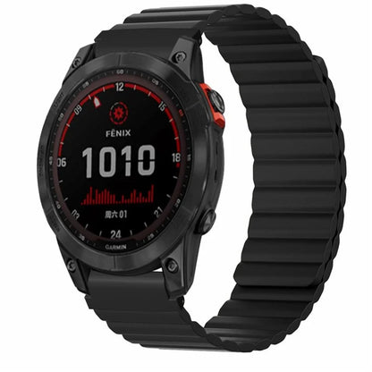 For Garmin Fenix 7S / 6S / 5S Watch Band Replacement Magnetic Silicone Strap with 20mm PC Connector