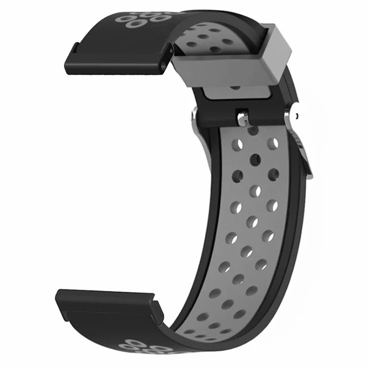 For Suunto Spartan Sport Wrist HR Baro / Suunto 7 Watch Band 24mm Silicone Strap Replacement with Breathable Holes