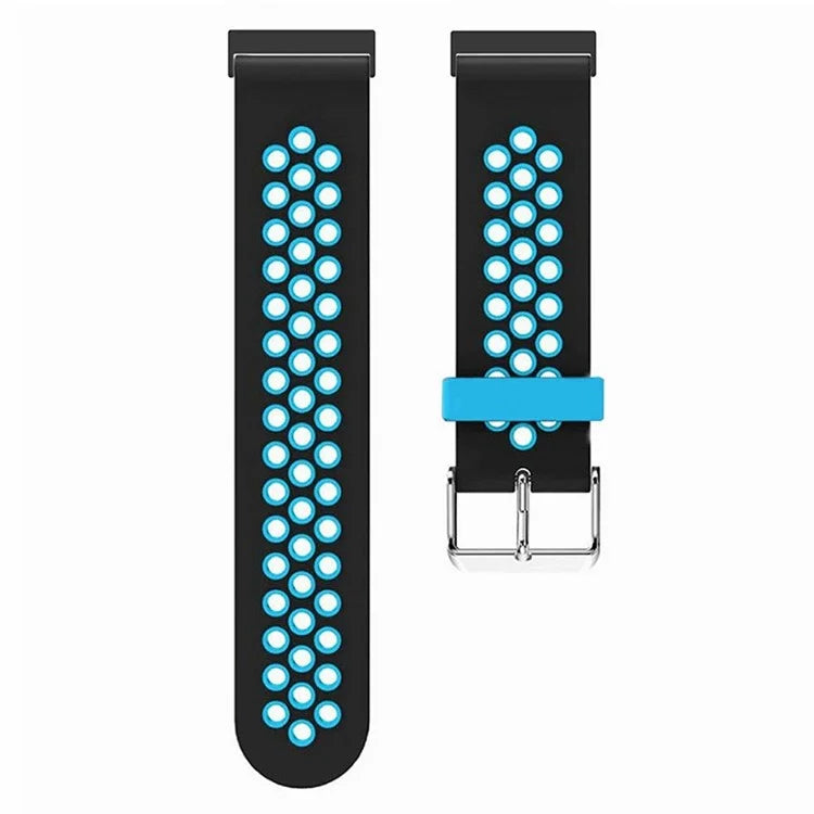 For Suunto Spartan Sport Wrist HR Baro / Suunto 7 Watch Band 24mm Silicone Strap Replacement with Breathable Holes