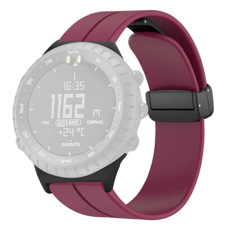 For Suunto Core Silicone Watch Bands Magnetic Buckle 22mm Strap Replacement
