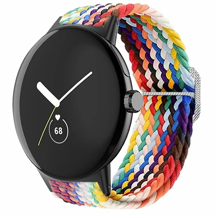 Braided Elastic Watch Band for Google Pixel Watch / Watch 2 Replacement Adjustable Wrist Strap