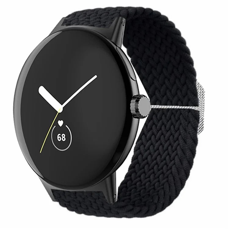 Braided Elastic Watch Band for Google Pixel Watch / Watch 2 Replacement Adjustable Wrist Strap
