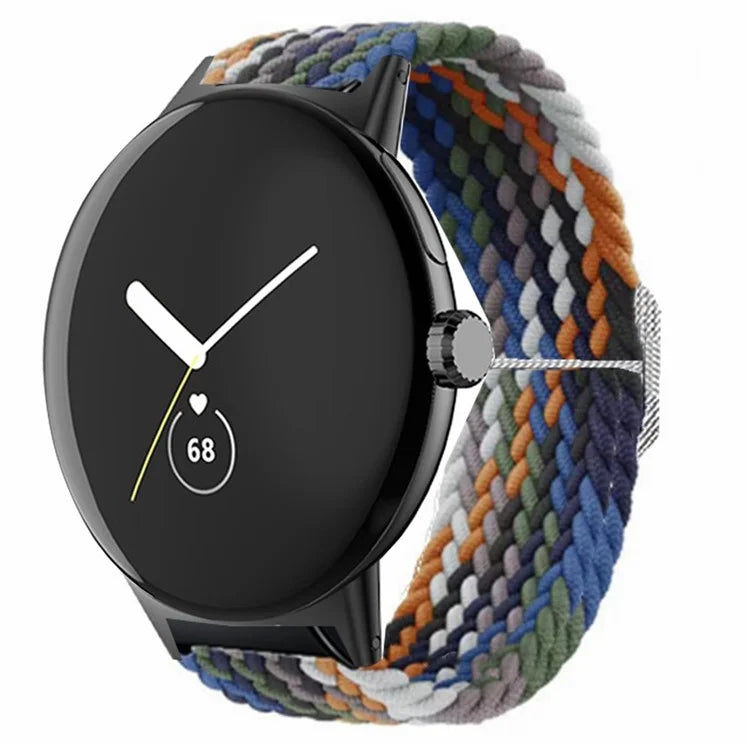 Braided Elastic Watch Band for Google Pixel Watch / Watch 2 Replacement Adjustable Wrist Strap