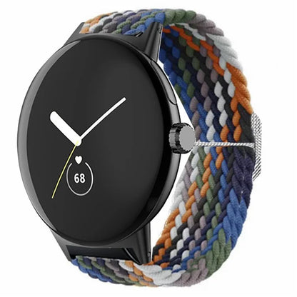 Braided Elastic Watch Band for Google Pixel Watch / Watch 2 Replacement Adjustable Wrist Strap