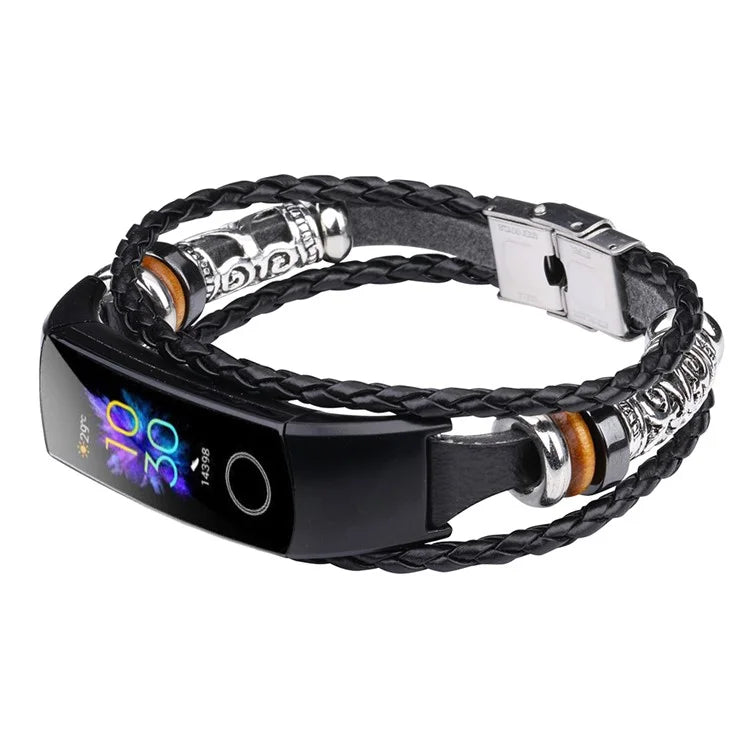 For Honor Band 4 / Band 5 Wrist Watch Band DIY Vintage Replacement Strap