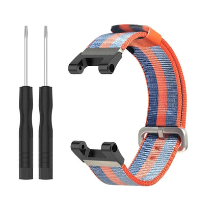 For Huami Amazfit T-Rex / T-Rex Pro Canvas Watch Band Quick Release Watch Strap with Stainless Steel Buckle