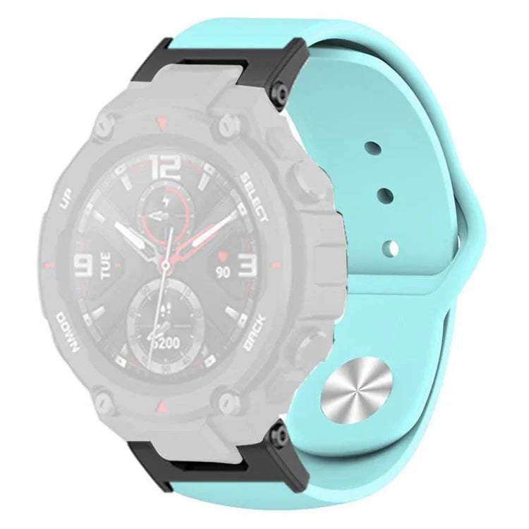 For Huami Amazfit T-Rex / T-Rex Pro Silicone Watch Strap Alloy Buckle Replacement Watch Band