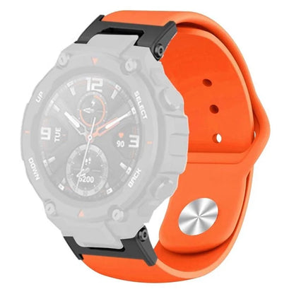 For Huami Amazfit T-Rex / T-Rex Pro Silicone Watch Strap Alloy Buckle Replacement Watch Band
