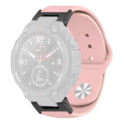 For Huami Amazfit T-Rex / T-Rex Pro Silicone Watch Strap Alloy Buckle Replacement Watch Band
