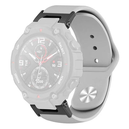 For Huami Amazfit T-Rex / T-Rex Pro Silicone Watch Strap Alloy Buckle Replacement Watch Band